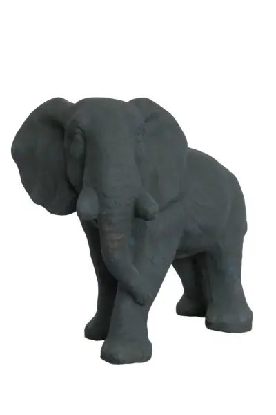Product image 8 of the product “Elephant, 43cm Length | GRC (Glassfibre Reinforced Concrete), Bronze Finish ”
